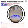360° Rotating Round Window with Tempered Glass view 2