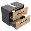 Badplaats B.V. Florence Bathroom Furniture Set (Dark Gray with Chestnut Oak, Vanity Unit) view 3