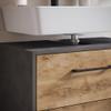 Badplaats B.V. Florence Bathroom Furniture Set (Dark Gray with Chestnut Oak, Vanity Unit) view 4