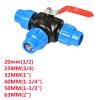 PE Three-Way Quick-Coupling T-Piece, Black, 20 mm view 2