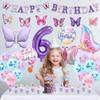6th Birthday Butterfly Decorations, Purple, for Girls view 4