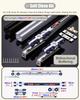 Minglez Sliding Door Hardware Kit, 107/122/183/274/305/366/427/488/549/610 cm, Soft-Close Track Set for Cabinet Doors, 4.2 ft/127 cm view 2