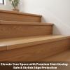 Self-Adhesive Aluminum Stair Nosing, Light Oak, 70 x 1.5 x 0.8 cm view 2
