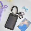 Star-Shaped Keychain with Card Slot, 4-Pack, Black view 3