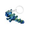 Yjcnelcr Unique 3D-Printed Keychain, Durable Lightweight Ornament with Delicate Details, Blue and Green Gradient, One Size view 1
