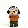 Doll Clothing Set for 17 cm Labubu Plush Figures: Sweater, Pants, Headphones, Glasses & Shoes (No Doll) (Style) view 3