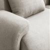 MILYsofa Modular Sectional Sofa, 5-Seater with Ottoman, Cream Beige Bouclé, Removable Cushion Covers view 4