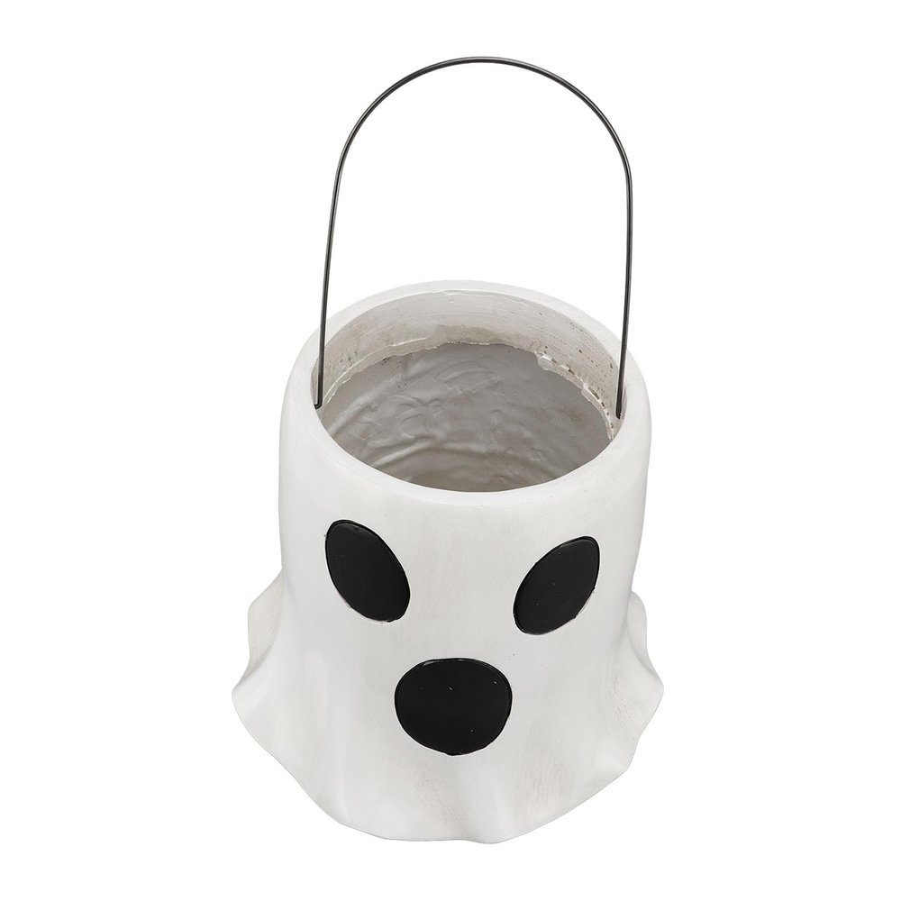 Naroote Ghost Plant Vase and Ghost Bucket Vessel, Weatherproof, Versatile for the Fireplace (M)