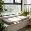 LIHUANE Bench Cushion 70 x 150 cm, Beige, Washable Zipper Cover view 1