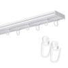 Fenster DEKOR 2-Track PVC Curtain Rail, Ceiling-Mount, White, 410 cm view 1