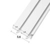Fenster DEKOR 2-Track PVC Curtain Rail, Ceiling-Mount, White, 410 cm view 2