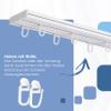 Fenster DEKOR 2-Track PVC Curtain Rail, Ceiling-Mount, White, 410 cm view 3