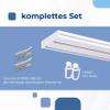 Fenster DEKOR 2-Track PVC Curtain Rail, Ceiling-Mount, White, 410 cm view 4