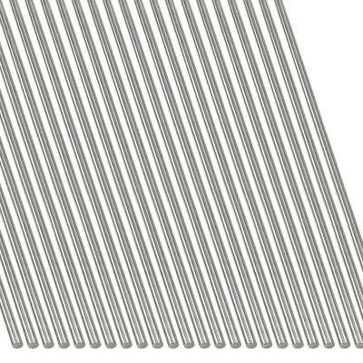 Rustark 25-Piece 2 mm Stainless Steel Spring Wire Kit, 400 mm Full-Hard Straight Wire for DIY Crafts, Model Making and Fishing Accessories