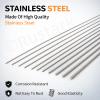Rustark 25-Piece 2 mm Stainless Steel Spring Wire Kit, 400 mm Full-Hard Straight Wire for DIY Crafts, Model Making and Fishing Accessories view 3
