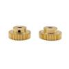 ELILANEY 1-Piece Brass Cylindrical Gear, Module 0.5, 60-Tooth Spur Gear, M3 Screw, 15 mm Step, 5 mm Hole view 3