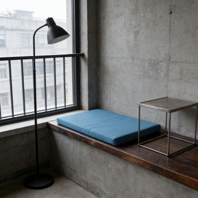 LIHUANE Garden Bench Cushion 180 x 190 cm, Dark Blue
