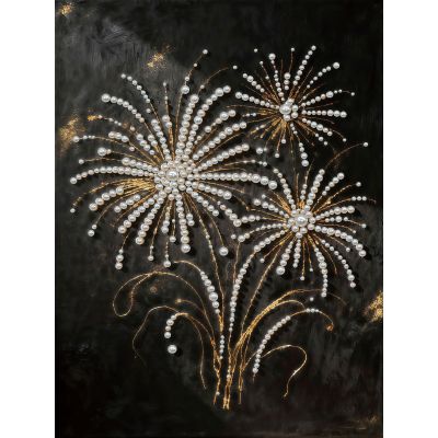 Partial-Drill Diamond Painting Bead Art with Frame, Flowers & Plants, 30 x 40 cm (01)