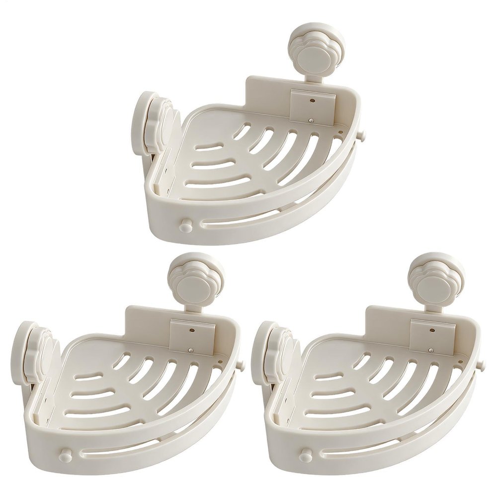 Drill-Free 3-Tier Corner Shower Shelf