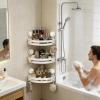 Drill-Free 3-Tier Corner Shower Shelf view 2