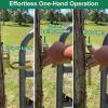 Steel Gate Latch, Quick Release, 15 x 5 cm, Heavy-Duty Outdoor Use view 3