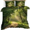 Forest Super King Duvet Cover Set – Autumn Landscape Jungle, 260 x 240 cm view 2