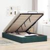 Iiaky Upholstered Storage Bed 120 x 190 cm, Dark Green view 1