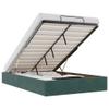 Iiaky Upholstered Storage Bed 120 x 190 cm, Dark Green view 2