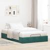 Iiaky Upholstered Storage Bed 120 x 190 cm, Dark Green view 3