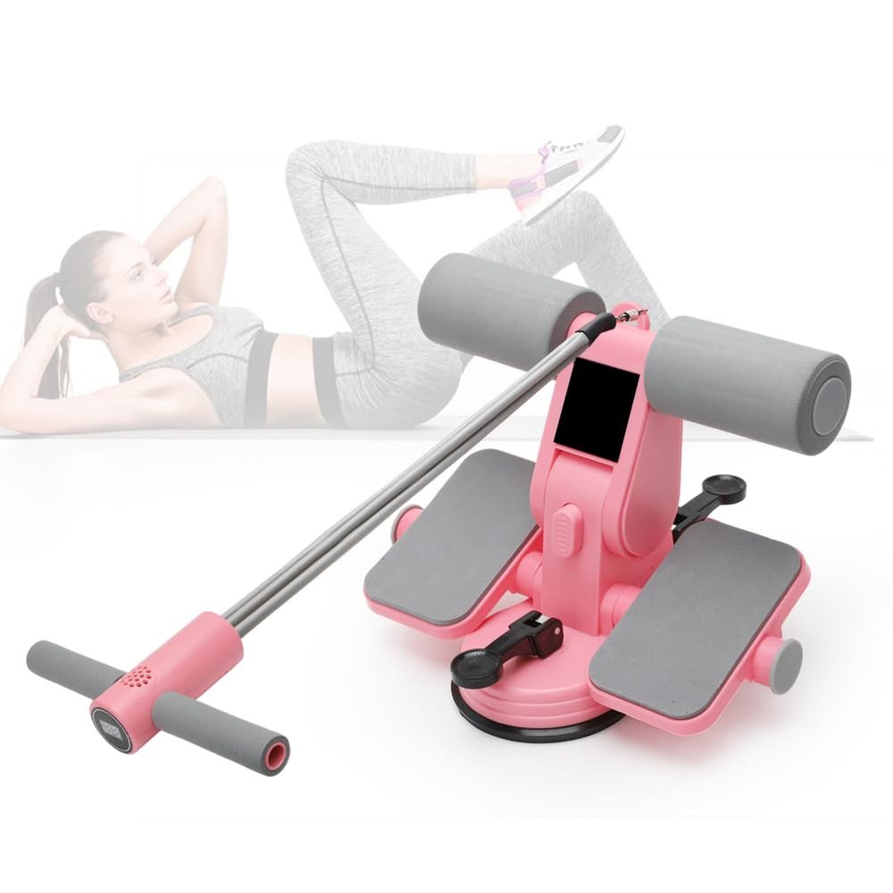 Portable Sit-Up Bar with Suction Cups and Pull Cord