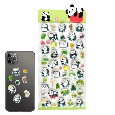 Bubble Animal Stickers - Panda & Penguin