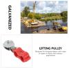Steel Cable Pulleys, 5-Piece Set, Metal and Plastic, for Industrial Lifting view 4