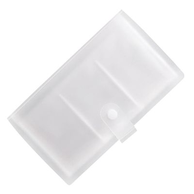 WEKAMOS Transparent Business Card Holder with 120 Compartments