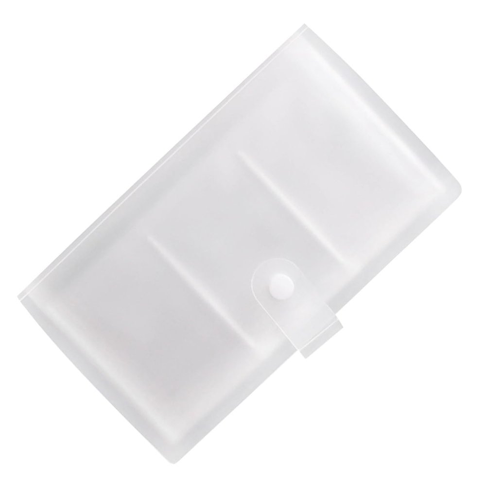 WEKAMOS Transparent Business Card Holder with 120 Compartments