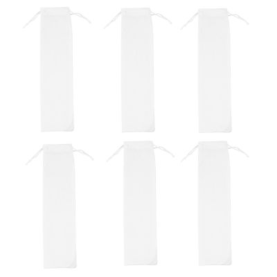 NOLITOY 6-Pack Camping Cutlery Bags, Cotton and Linen, Thick and Practical Storage Bags for Camping and Hiking