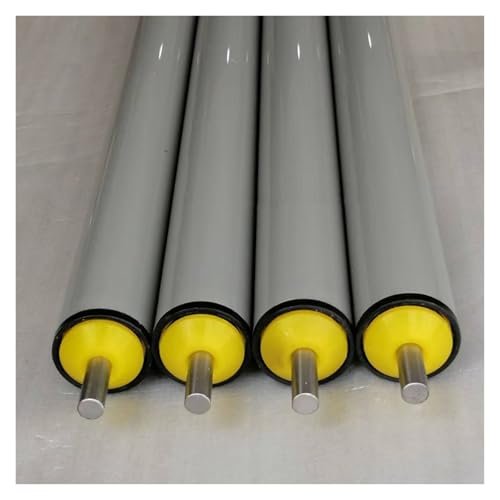 Set of 4 Industrial PVC Replacement Rollers for 40-Inch Conveyors, 25 mm Diameter, 1000 mm Long