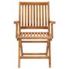 Bucmath Folding Teak Garden Chairs, Set of 2 view 3
