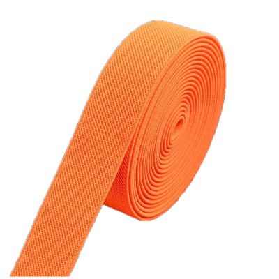 5 m x 38 mm Nylon Elastic Band, Fluorescent Orange