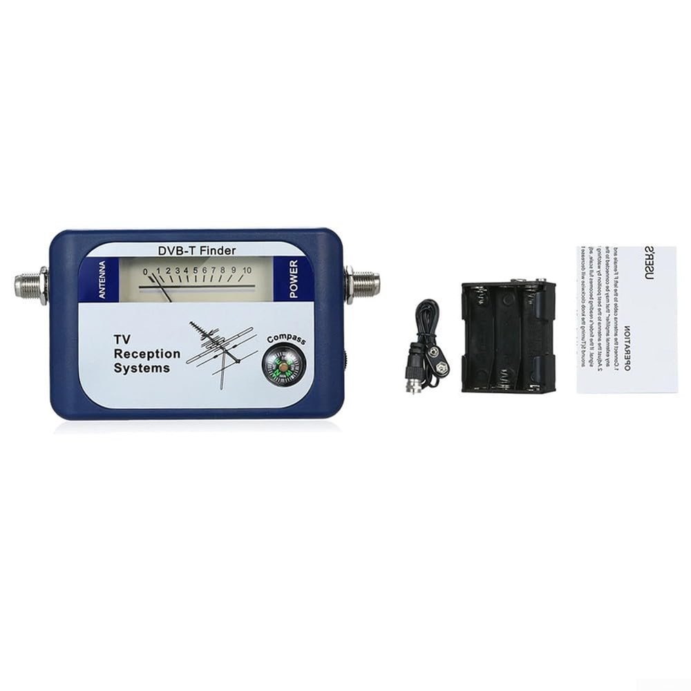 DVB-T Signal Finder, Digital TV Antenna Meter for Terrestrial Signal Detection, Portable Satellite Alignment Tool
