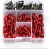 DSYSRX 177-Piece Motorcycle Fairing Screw Set for Kawasaki ZX-12, ZX-14, Z1000, Z900, Z800, Z750, and Z650, Steel view 2