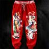 Cexiakong Men's Jogger Pants with Clown Pattern, Y2K Hippie Style view 4