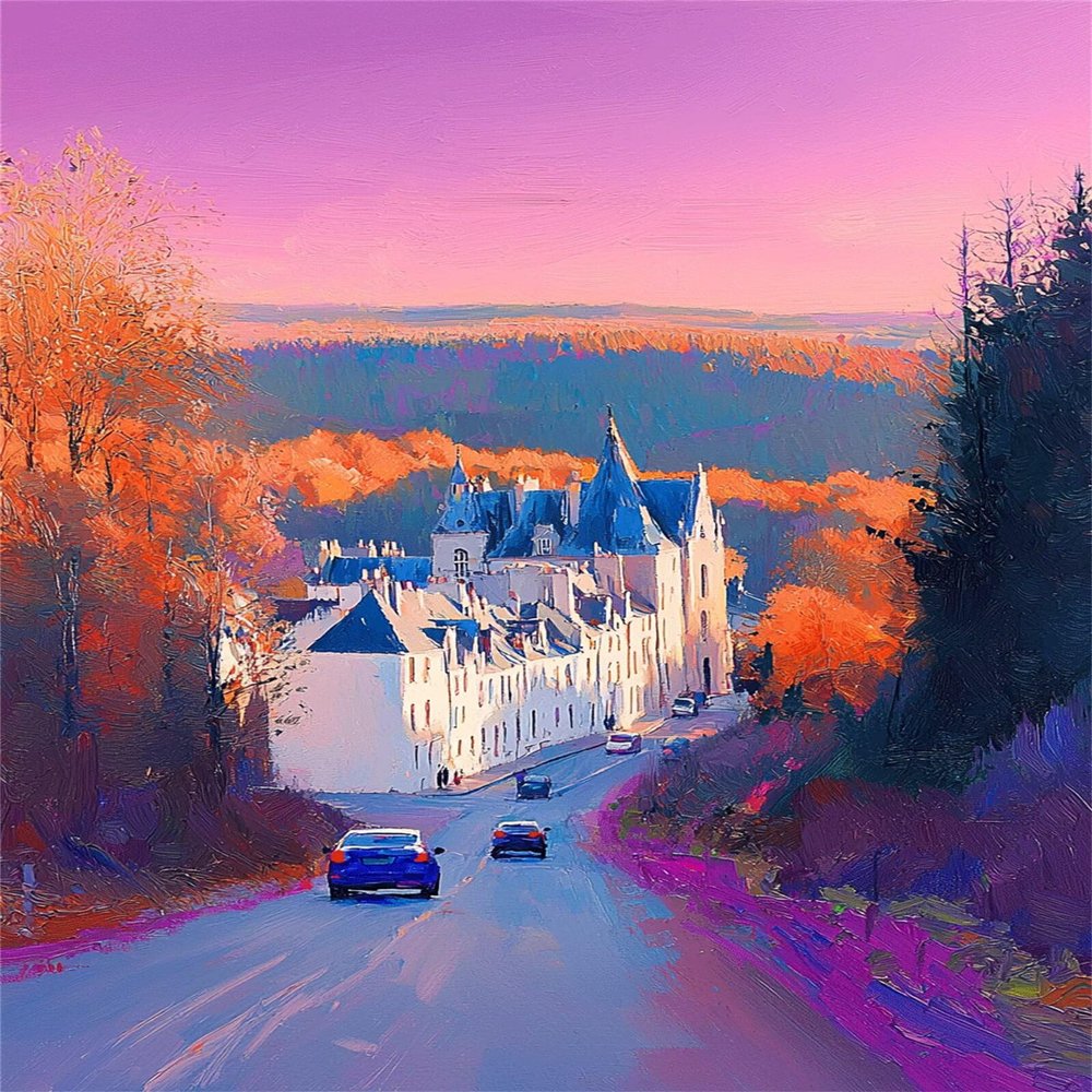 Paint by Numbers for Adults and Children 7+, Architecture Landscape, 70 x 90 cm