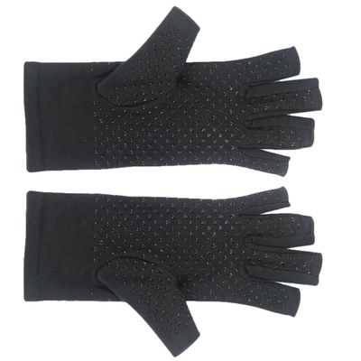 KOMBIUDA Half-Finger Sports Gloves, Breathable Non-Slip, Black