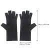 KOMBIUDA Half-Finger Sports Gloves, Breathable Non-Slip, Black view 2