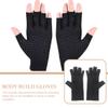 KOMBIUDA Half-Finger Sports Gloves, Breathable Non-Slip, Black view 4