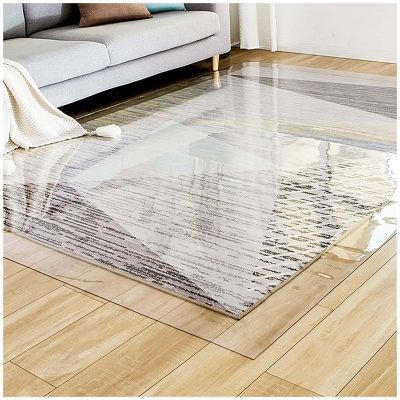 Transparent Chair Mat for Low- and Medium-Pile Carpets, 60 x 90/100 x 120 cm, Durable Floor Protector for Desks and Chairs, Non-Slip, 50 x 100 cm