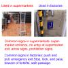 Automatically Closing Double Gate – One-Way Metal Door for Warehouse and Store Entrances (60 x 97 cm, Right-Handed) view 3