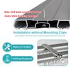 Ceiling Curtain Track, Double-Row, Quiet, White, 250 cm/8.2 ft view 4