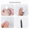 Small Self-Adhesive Transparent Plastic Wall Hooks, Extra-Strong, No Drilling, 10-Pack view 3