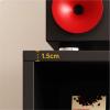 GEK208130 Freestanding Low Wooden CD Display Cabinet, Walnut view 3